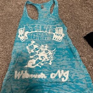 Blue Athletic Gym Women's Tank Top
